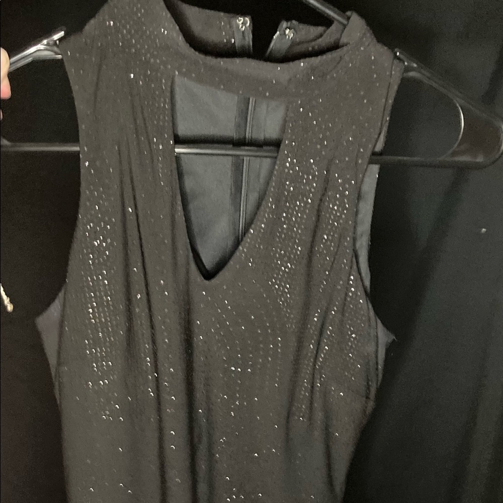 Unbranded black glitter bodycon mini dress